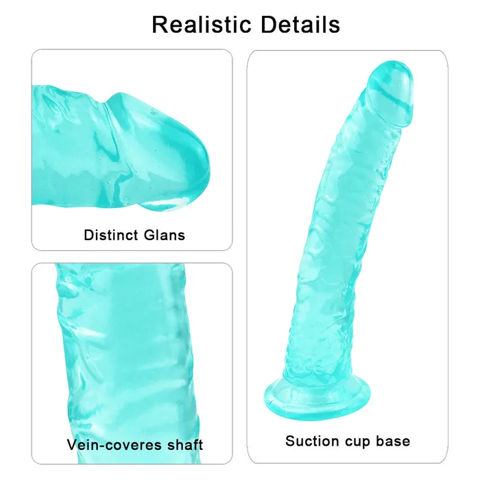 Anal 8 Inch small straight green dildo