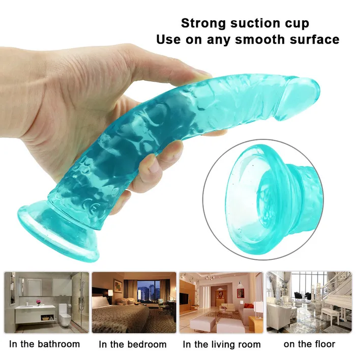 Anal 8 Inch small straight green dildo