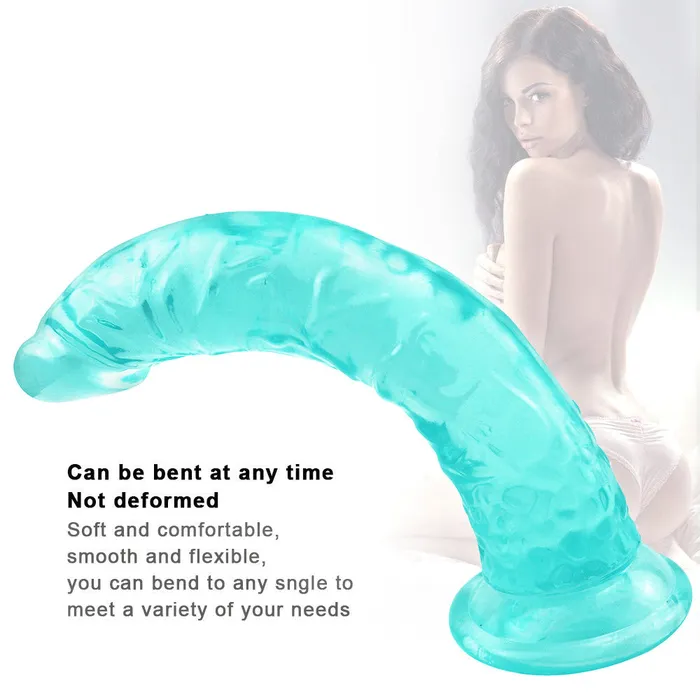 Anal 8 Inch small straight green dildo