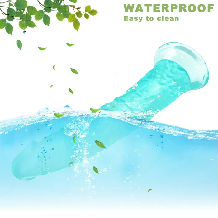 Anal 8 Inch small straight green dildo