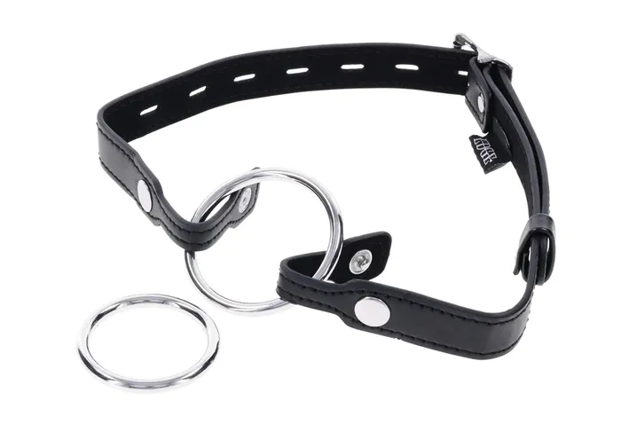 Anal Sportsheets Edge Interchangeable Ring Gag Black