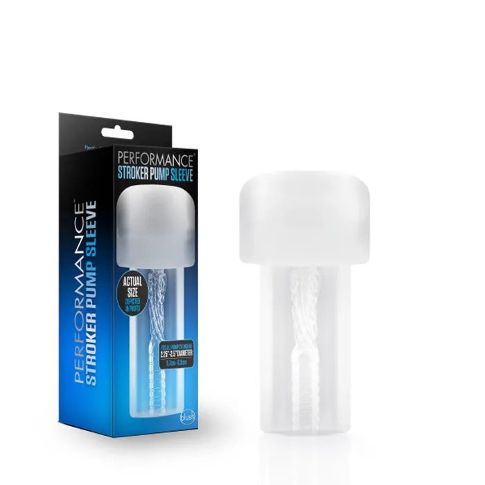 Blush Novelties Male Sex Toys Fun Ribbed Stroker Sleeve Lifelike Feel for Exciting Solo or Partner Play
