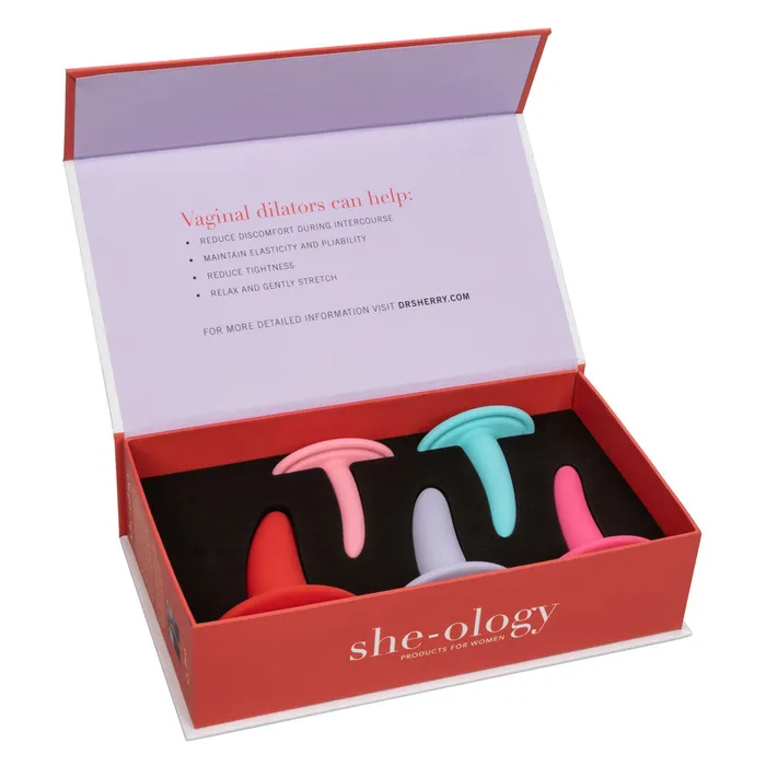 Calexotics Female Sex Toys Title Fun Silicone Vaginal Dilator Set with Mini Bullet for Comfort and Confidence