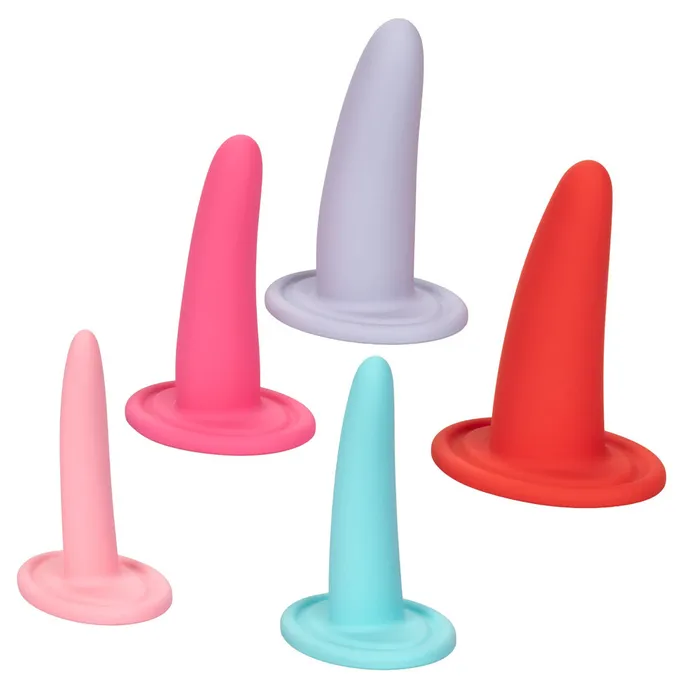 Calexotics Female Sex Toys Title Fun Silicone Vaginal Dilator Set with Mini Bullet for Comfort and Confidence