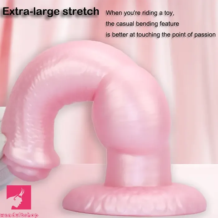 Dildos 877in Soft Silicone Dog Knot Odd Design For Women Cock Dildo Weadultshop