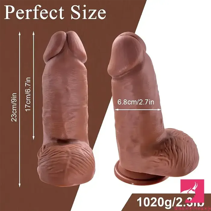Dildos 9in Premium Realistic Large Silicone Soft Dildo For Anus Vagina Love Weadultshop