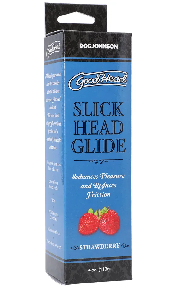 Doc Johnson Goodhead Slick Head Glide Strawberry 4 Oz Male Sex Toys