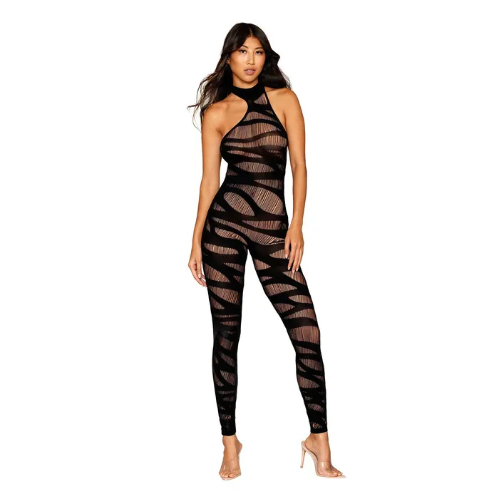 Dreamgirl Bodystocking One Size Black Bodystockings Playsuits