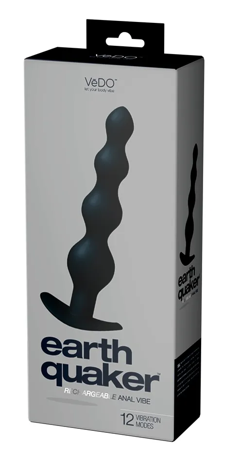 Earth Quaker Rechargeable Beaded Anal Vibe with 12 Powerful Settings Vedo Female Sex Toys Earth Quaker Rechargeable Beaded Anal Vibe with 12 Powerful Settings Vedo Female Sex Toys