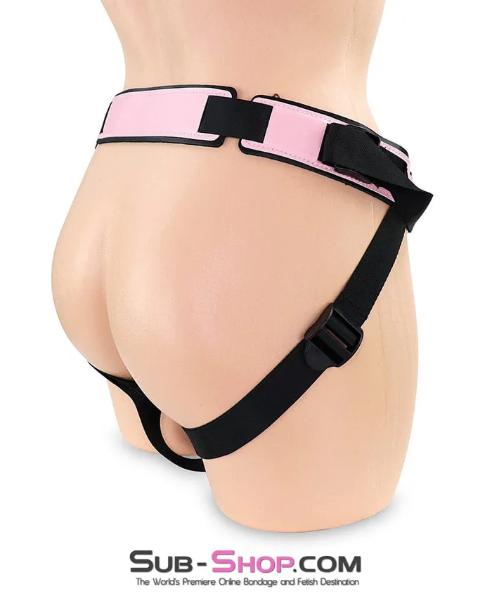 Female Sex Toys 8873DLSIS Femme Domme Pretty Pink Sissy Boi Professional Dominatrix and Black Strap on Harness Moonwell