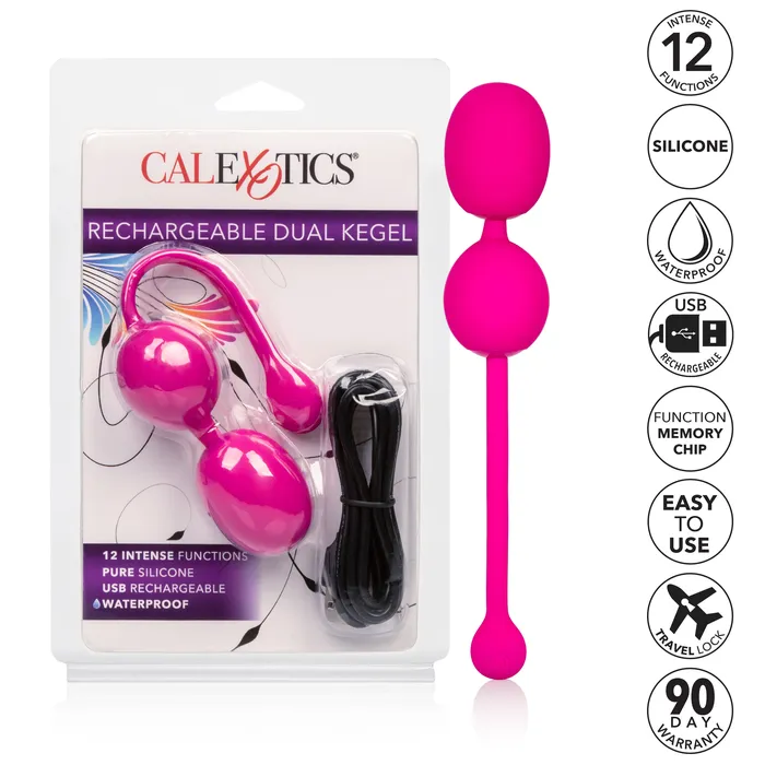 Female Sex Toys Calexotics EcoFriendly Rechargeable Kegel Buddy with 12 Fun Functions