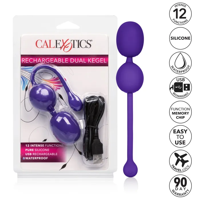 Female Sex Toys Calexotics EcoFriendly Rechargeable Kegel Buddy with 12 Fun Functions