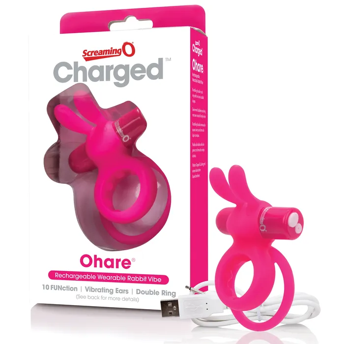 Female Sex Toys Screaming O Charged Ohare Rabbit Vibe Rechargeable Fun with 10 Exciting Vibrations