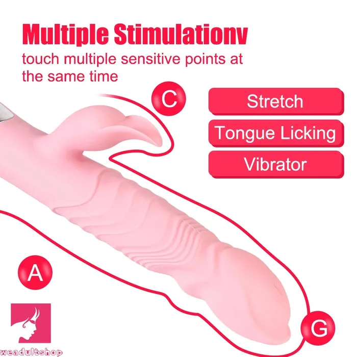 Female Sex Toys Weadultshop 1024in Thrusting Vibrating Heating Big Dildo With Tongue Licking Toy
