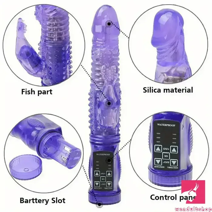 Female Sex Toys Weadultshop 886in Silicone Soft Vibrating Rotation Dildo For Gspot Clit Stimulator