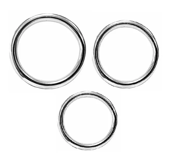 Hot Octopuss Male Sex Toys Stainless Steel 3 Ring Set 45mm 50mm 55mm Rings
