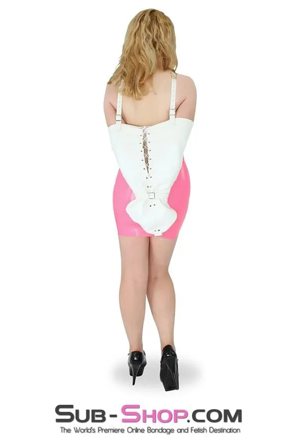 HSY Male Sex Toys 0582HSSIS Sissy Training Bound Sissies Pretty Angel White Armbinder