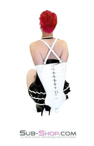 HSY Male Sex Toys 0582HSSIS Sissy Training Bound Sissies Pretty Angel White Armbinder