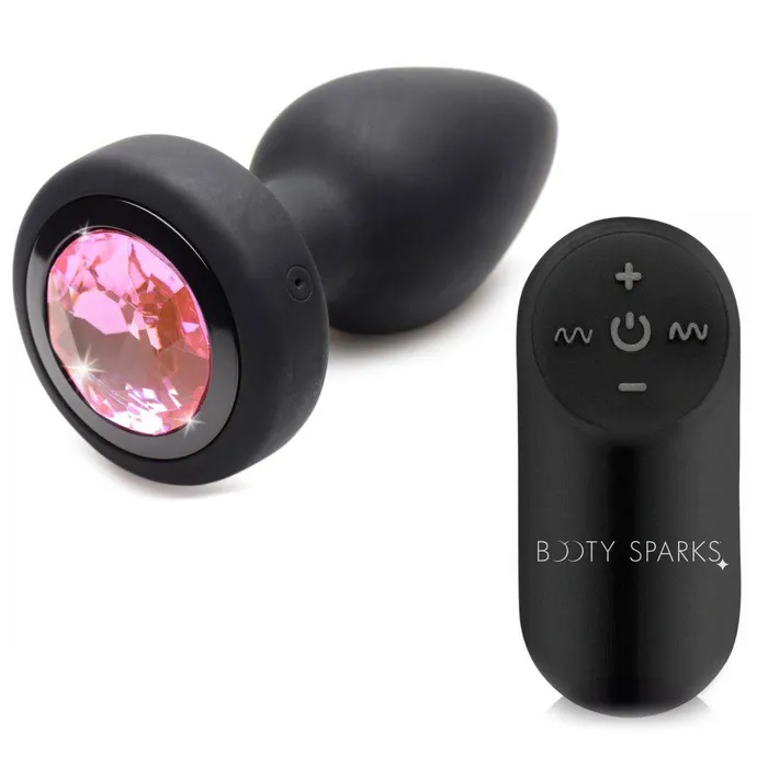Male Sex Toys XR Brands 28x Silicone Vibrating Pink Gem Anal Plug With Remote Small Male Sex Toys XR Brands 28x Silicone Vibrating Pink Gem Anal Plug With Remote Small