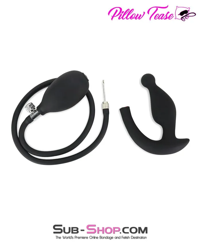 Moonwell 2320M Inflatable Rubber Butt Plug with Removable Pump Male Sex Toys Moonwell 2320M Inflatable Rubber Butt Plug with Removable Pump Male Sex Toys