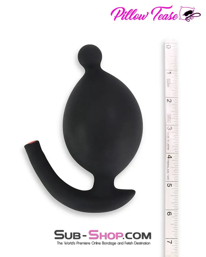 Moonwell 2320M Inflatable Rubber Butt Plug with Removable Pump Male Sex Toys