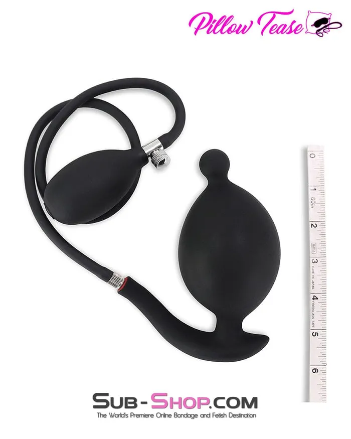 Moonwell 2320M Inflatable Rubber Butt Plug with Removable Pump Male Sex Toys