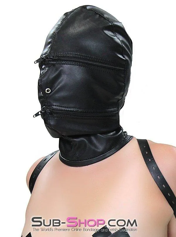 Moonwell Male Sex Toys 9773M Zipper Head Locking Zipper Eyes and Mouth Slave Hood Moonwell Male Sex Toys 9773M Zipper Head Locking Zipper Eyes and Mouth Slave Hood
