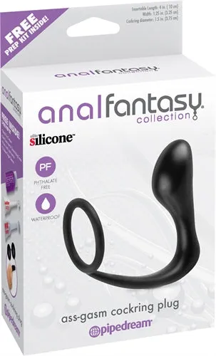 Pipedream Male Sex Toys Stay Ready All Day Snazzy Anal Plug with Stretchy Cockring Pipedream Male Sex Toys Stay Ready All Day Snazzy Anal Plug with Stretchy Cockring