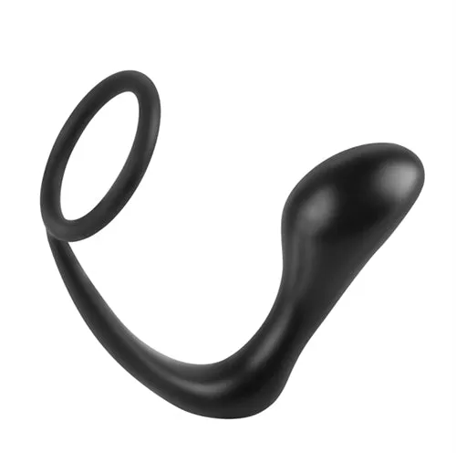 Pipedream Male Sex Toys Stay Ready All Day Snazzy Anal Plug with Stretchy Cockring