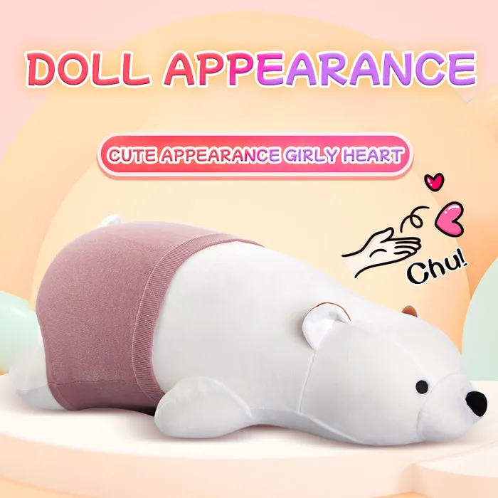 Discreet Polar Bear Pillow Remote Control Sex Machine lurevibe Female Sex Toys