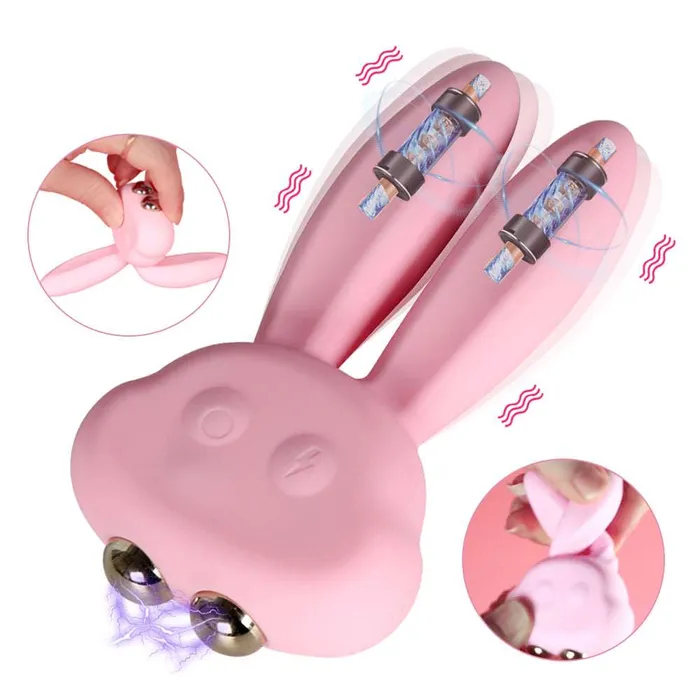Female Sex Toys Lurevibe Lurevibe Electric Shock Rabbit Vibrator Cute Shaped Nipple Massager Clitoris Stimulator Female Sex Toys Lurevibe Lurevibe Electric Shock Rabbit Vibrator Cute Shaped Nipple Massager Clitoris Stimulator