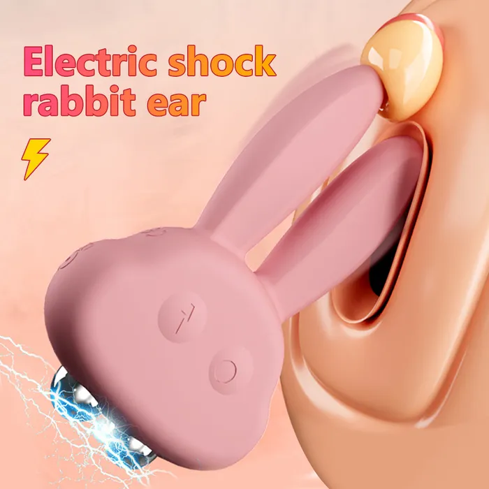 Female Sex Toys Lurevibe Lurevibe Electric Shock Rabbit Vibrator Cute Shaped Nipple Massager Clitoris Stimulator