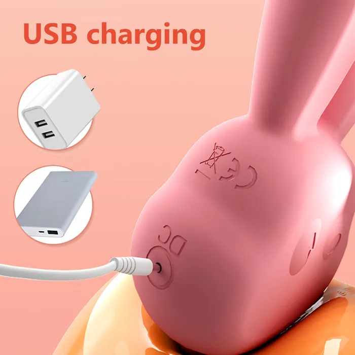 Female Sex Toys Lurevibe Lurevibe Electric Shock Rabbit Vibrator Cute Shaped Nipple Massager Clitoris Stimulator