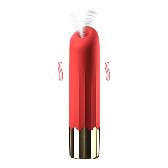 Female Sex Toys lurevibe Lurevibe Suck Vibrating Lipstick Stick