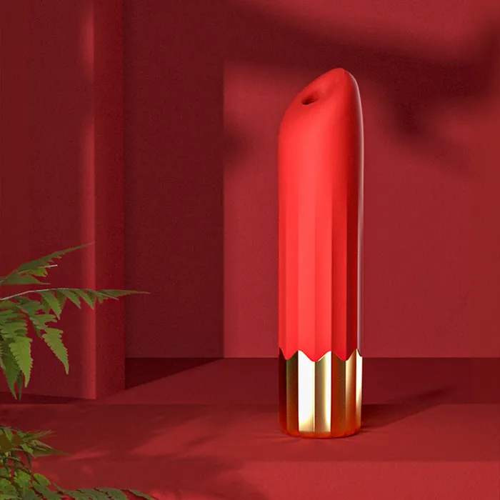 Female Sex Toys lurevibe Lurevibe Suck Vibrating Lipstick Stick