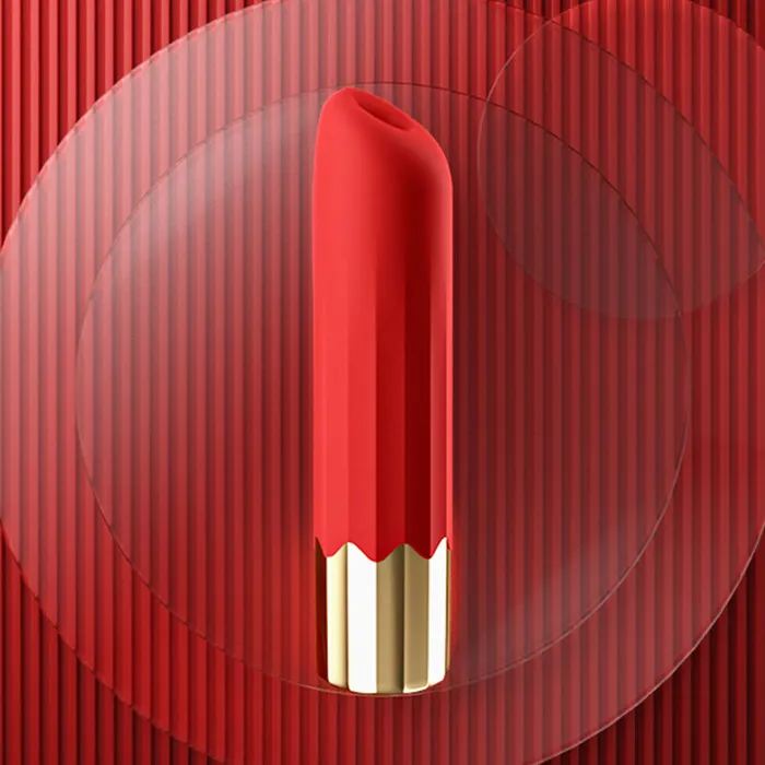 Female Sex Toys lurevibe Lurevibe Suck Vibrating Lipstick Stick