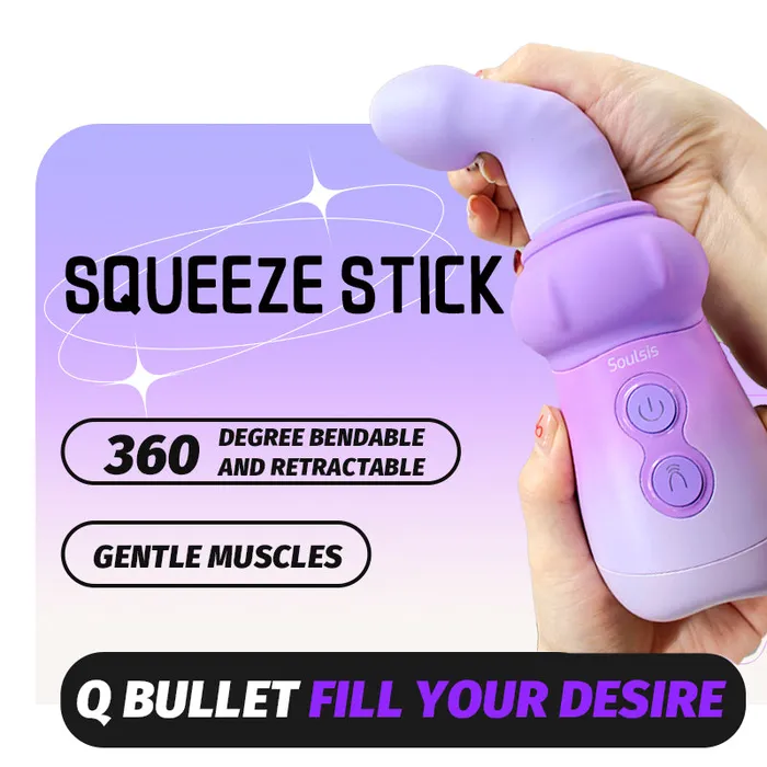 Female Sex Toys Lurevibe Soulsis Pinch Mushroom Dildo Vibrator With 5cm Telescopic Vibrating Modes