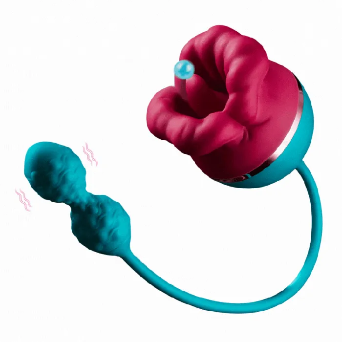 Lurevibe Big Mouth Vibrator 3 In1 Tongue Licking Suction G Spot Vibrator With Vibrating Dildo Lurevibe Female Sex Toys Lurevibe Big Mouth Vibrator 3 In1 Tongue Licking Suction G Spot Vibrator With Vibrating Dildo Lurevibe Female Sex Toys