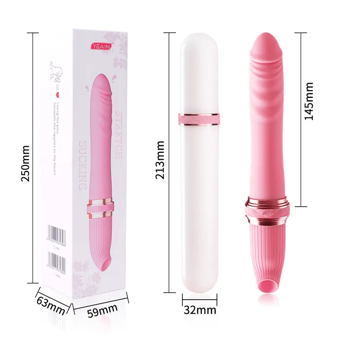 Lurevibe Female Sex Toys Lurevibe Telescoping Vibrator Female 10 Frequency Variable Sex Machine Clitoris Vibrador