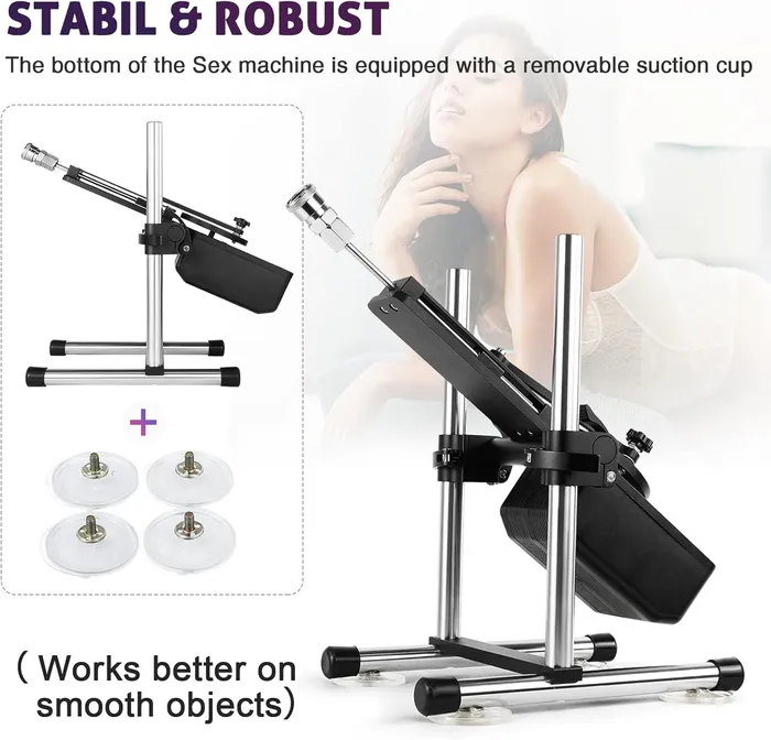 Lurevibe Female Sex Toys Silent sex machine 70W powerful 7cm adjustable premium thrust dildo machine 3 attachments
