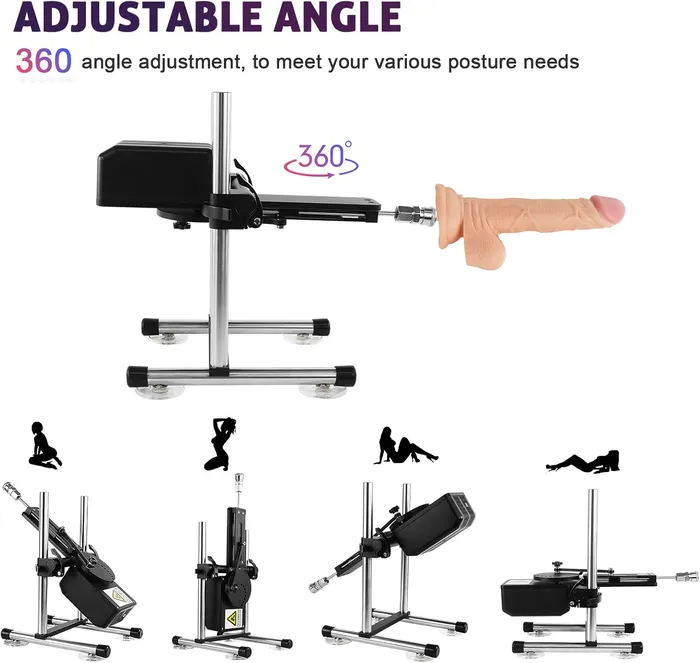 Lurevibe Female Sex Toys Silent sex machine 70W powerful 7cm adjustable premium thrust dildo machine 3 attachments