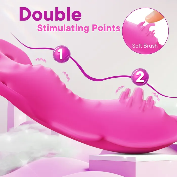 Lurevibe Female Sex Toys Thong Butterfly Panty Wearable Vibrator Mini Discreet Sex Toys for Women