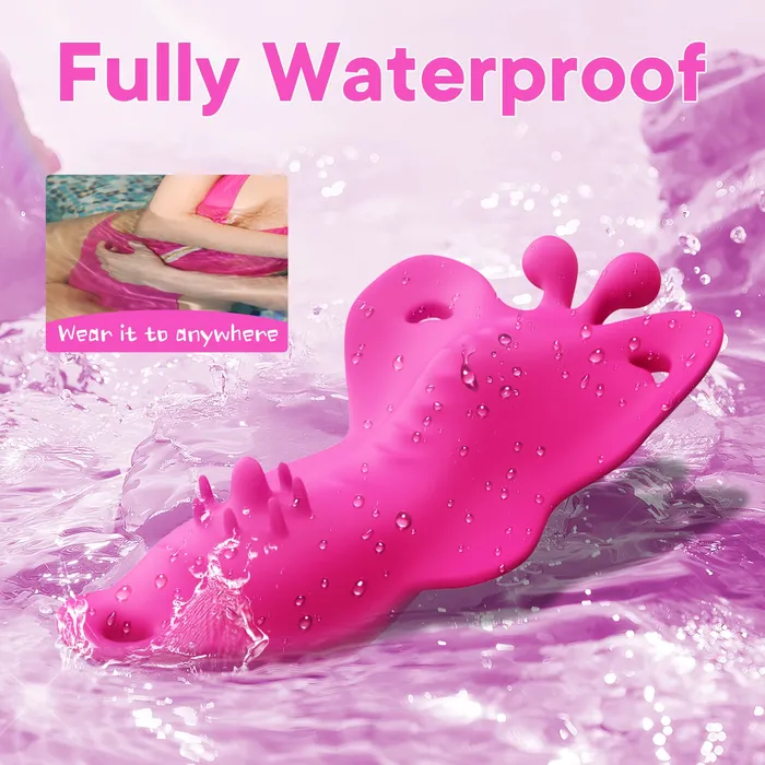 Lurevibe Female Sex Toys Thong Butterfly Panty Wearable Vibrator Mini Discreet Sex Toys for Women