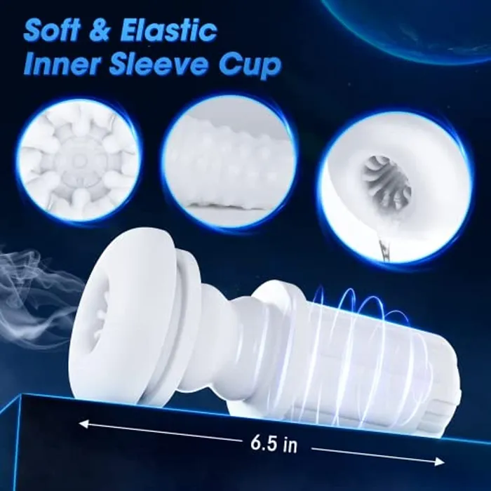 Lurevibe Male Sex Toys Lurevibe Fantasy Aircraft Cup Mens Fully Automatic Telescopic Warming Pronunciation Electric Masturator
