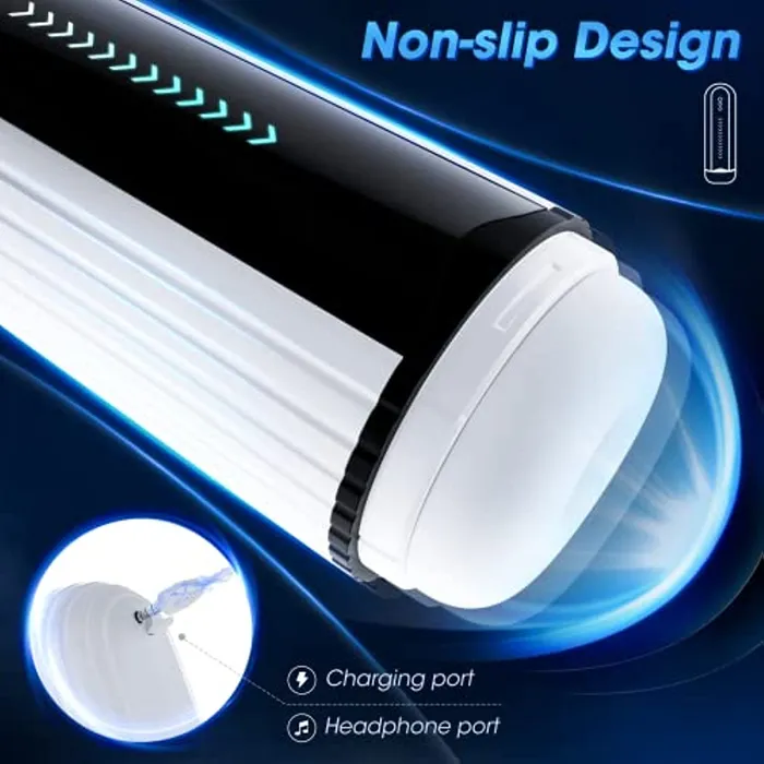 Lurevibe Male Sex Toys Lurevibe Fantasy Aircraft Cup Mens Fully Automatic Telescopic Warming Pronunciation Electric Masturator