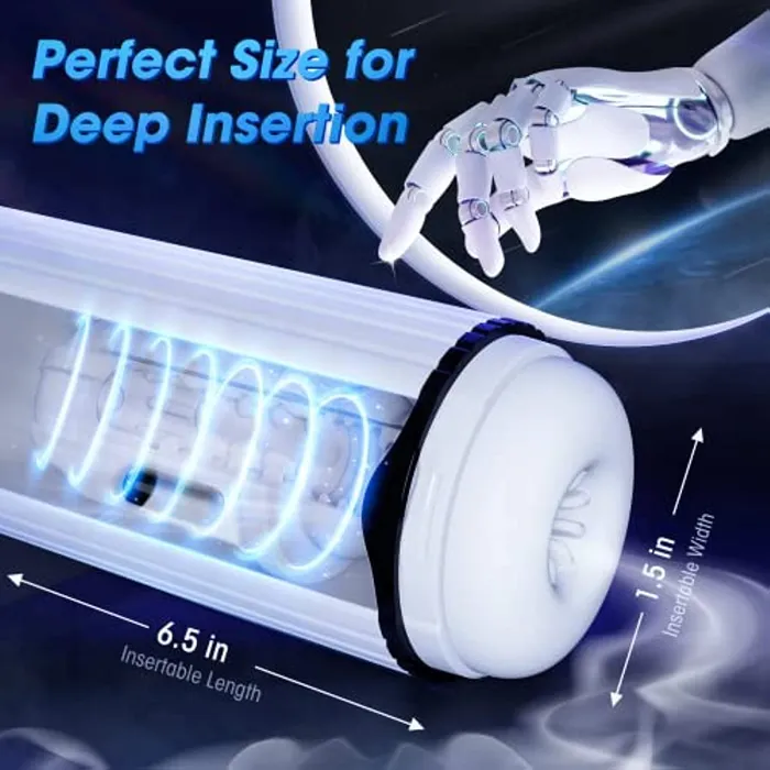 Lurevibe Male Sex Toys Lurevibe Fantasy Aircraft Cup Mens Fully Automatic Telescopic Warming Pronunciation Electric Masturator
