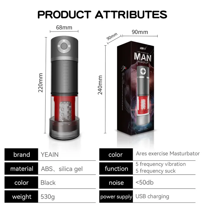 Lurevibe Male Sex Toys Lurevibe Male Automatic Telescopic Rotation Masturbation Cup