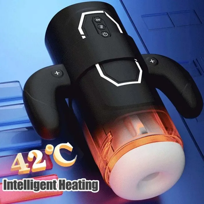 Lurevibe Male Sex Toys Sokoot Handheld Telescopic Sucking Heating Male Penis Stroker