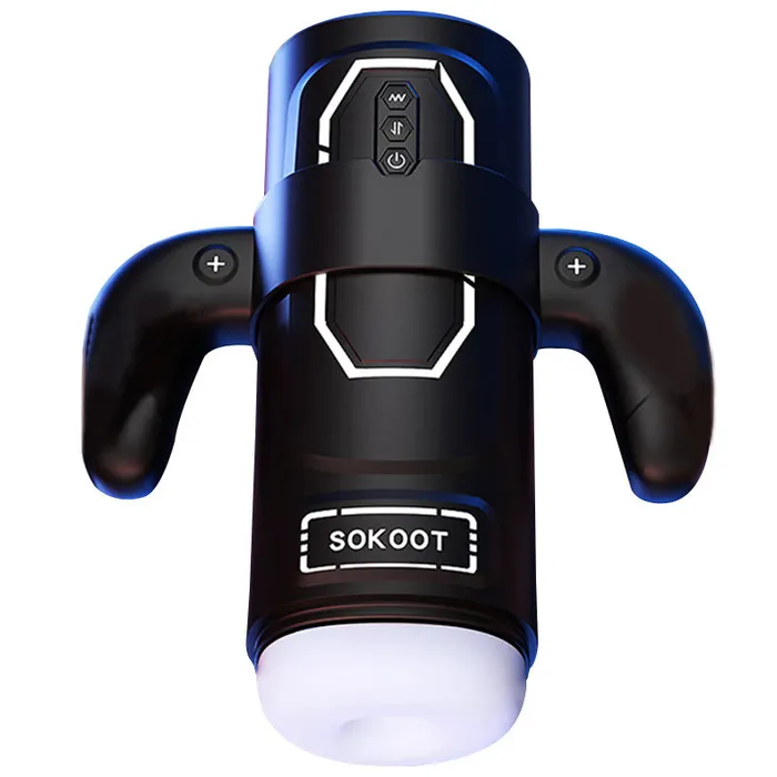 Lurevibe Male Sex Toys Sokoot Handheld Telescopic Sucking Heating Male Penis Stroker