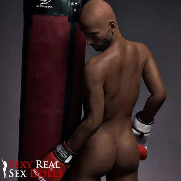 Male Sex Toys IronTech 175cm 5ft9 Boxing Champion Black Male Sex Doll Jack